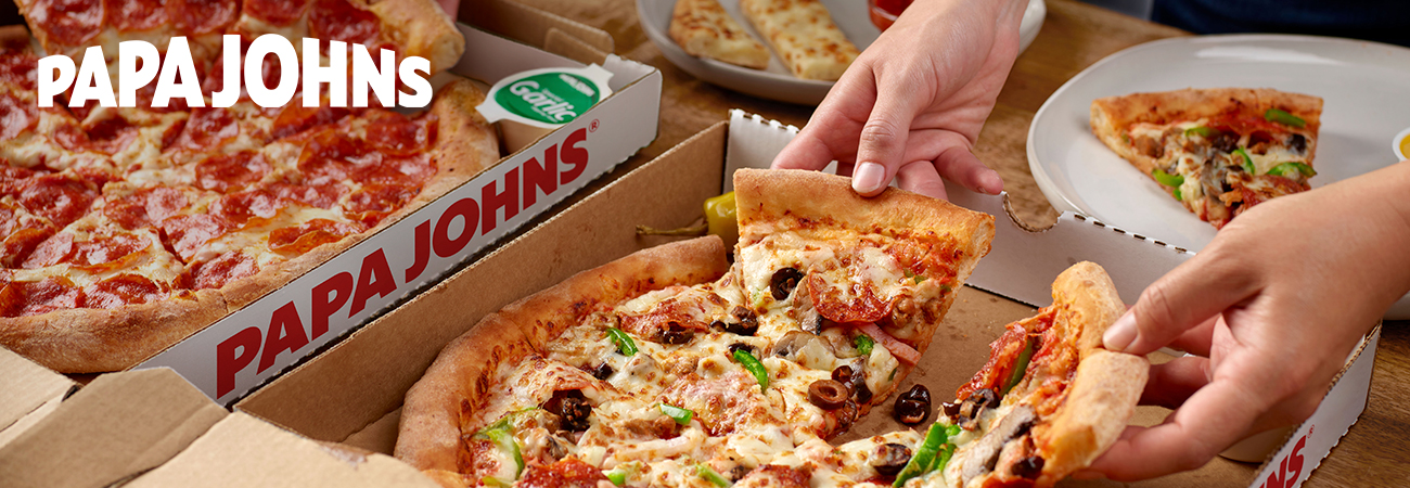 Papa Johns Pizza banner